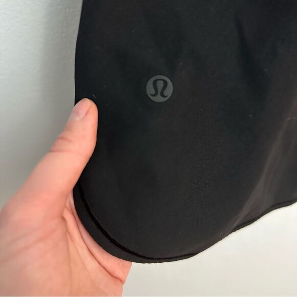 Lululemon Black On The Fly Skirt Woven Drawstring Size 8 W8A87S Athletic Outdoor - Picture 7 of 15